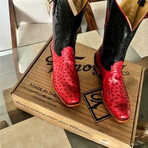 Red and Black Cowboy Boots